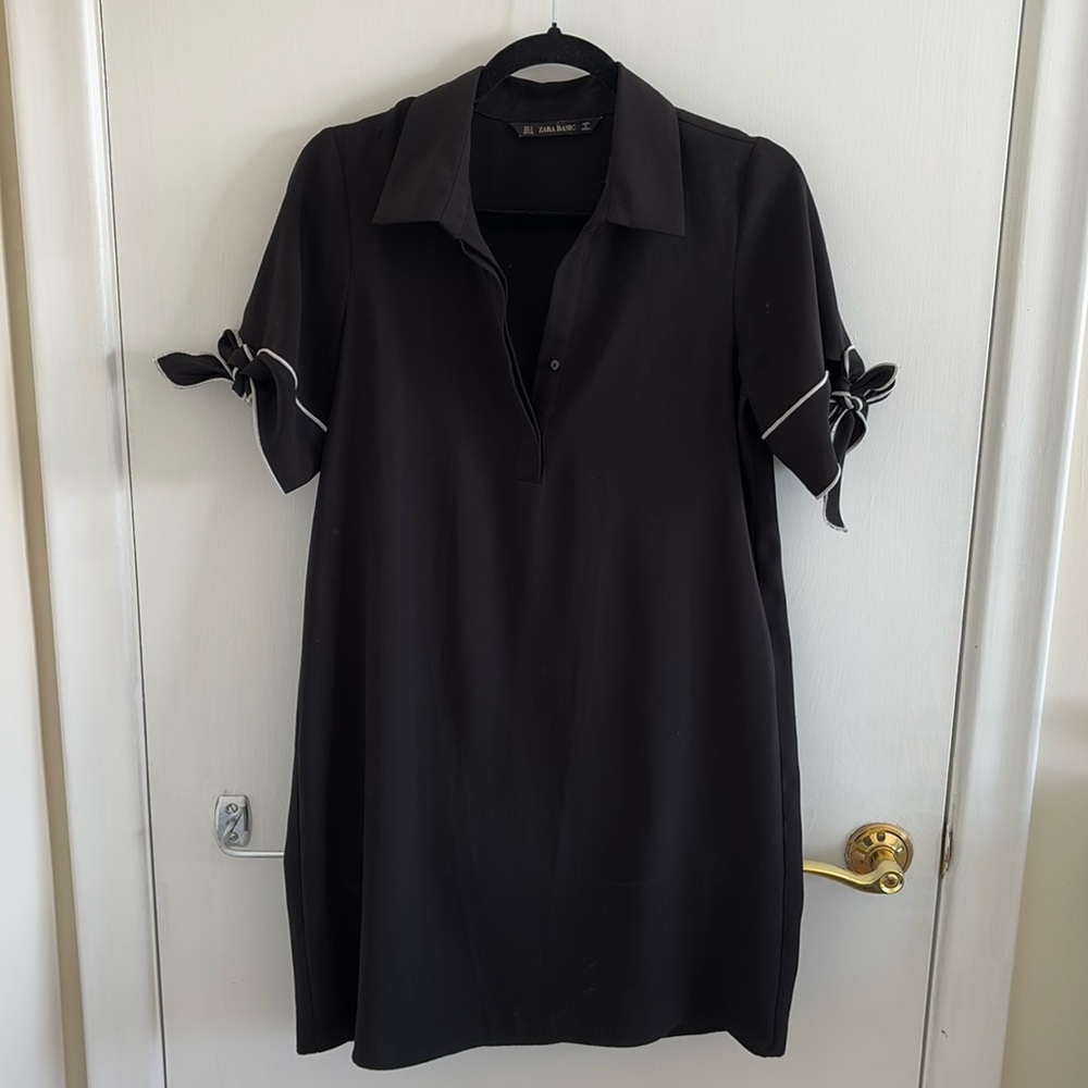 Black Zara shift dress S